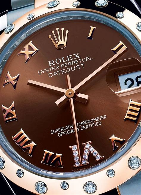 women's rolex chocolate face